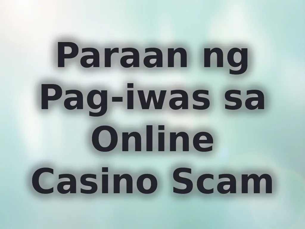 Pag-iwas sa online casino fraud